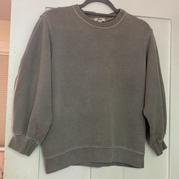 Agolde puff 3/4 sleeve sweatshirt size S - Picture 2 of 5